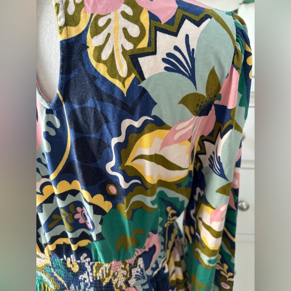 BODEN Sz 8 Tabitha Tiered Jersey Dress Colorful Like New - Picture 11 of 15